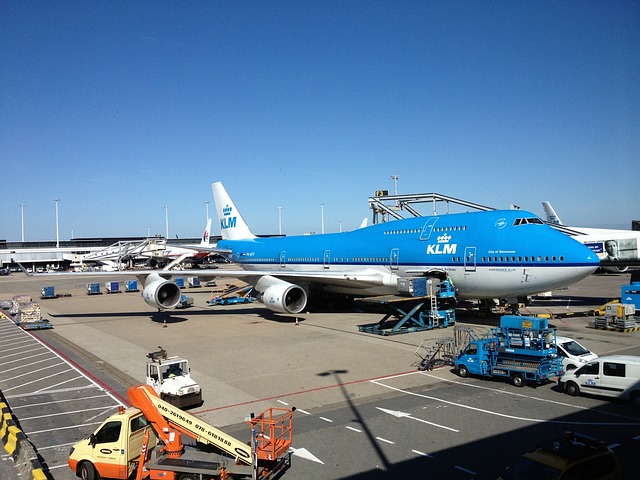 Schiphol KLM vliegtuig